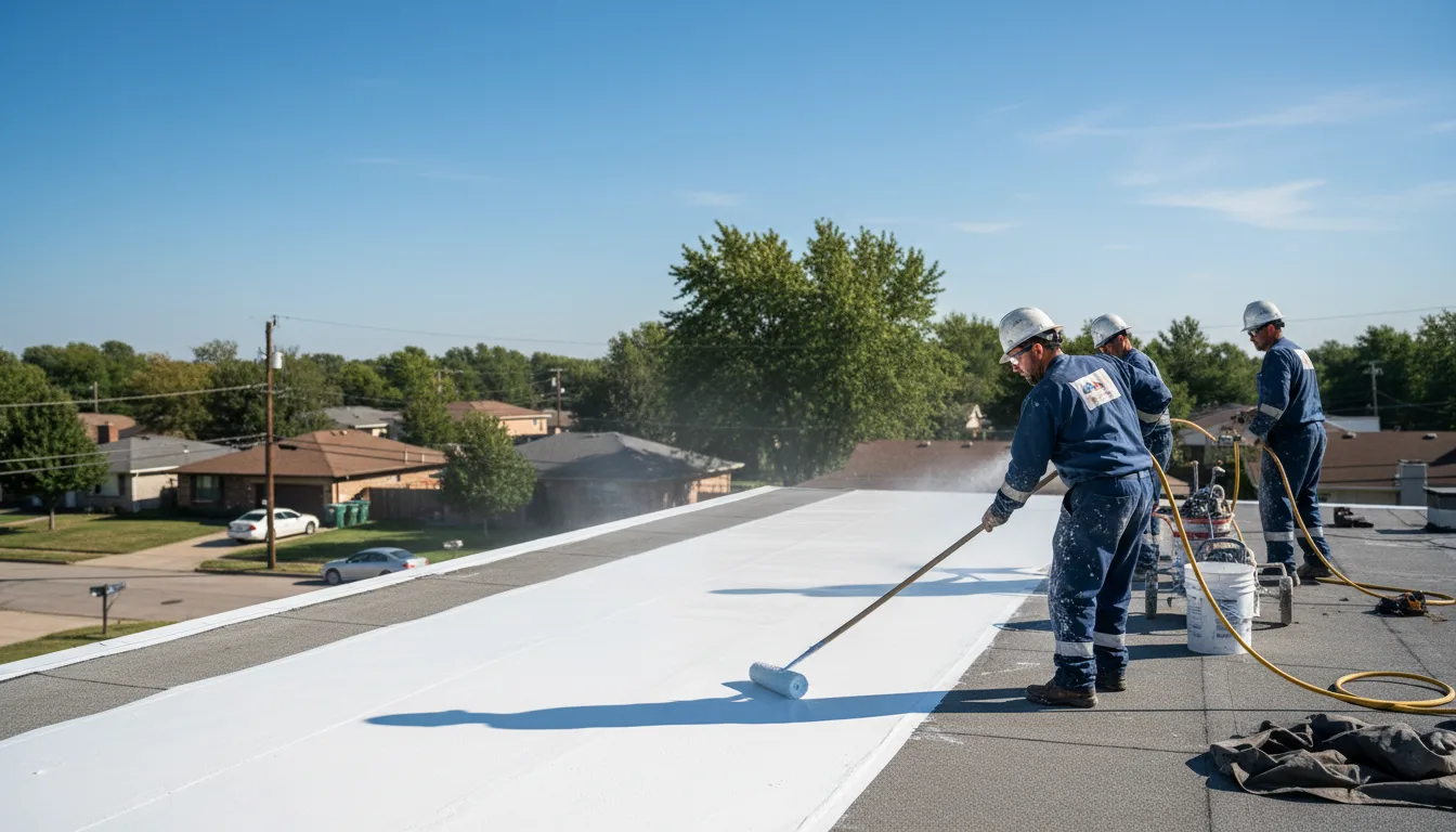 Commercial roof coating in Toivola, MI near me